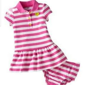 Carter's Striped Polo Dress 6 Months, 9 Months